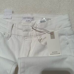 Good American Women's Wide Leg Jeans in White